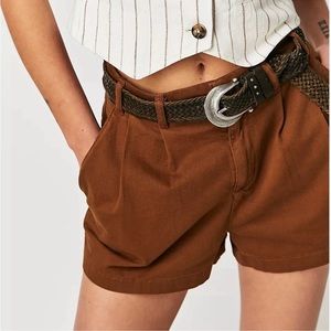 Free People Billie Chino Shorts, NWOT